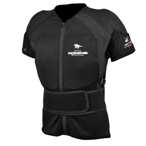 R~l(KOMINE)SK-832 HORSE R PROTECTION WEAR BLK LbubN/L