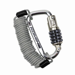 R~l(KOMINE)LK-115 CARABINER WIRE LOCK Vo[bVo[/t[