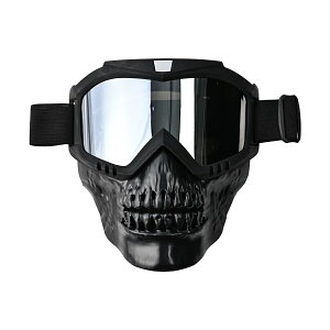 ���C�Y(RIDEZ)�w�����b�g�p�S�[�O�� BLAST FACE GUARD RSD-003�bSKULLSILVER