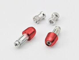 デイトナ（DAYTONA）アルミビレットバーエンド ラウンドプラグタイプ レッド (サイズ：外径φ22×全長21mm)(99969)