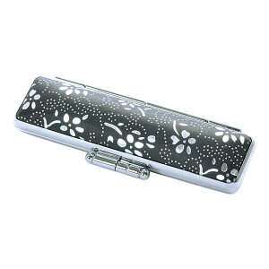 銀花印鑑ケース 10.5−12.0ミリ用 個人用印鑑ケース 印鑑ケース はんこケース 実印ケース 銀行印ケース 認印ケース 印章ケース はんこ入れ かわいい おしゃれ モダン 花柄 朱肉付