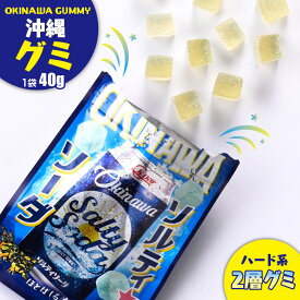 沖縄グミ ソルティーソーダ 40g 沖縄 沖縄お土産 沖縄土産 オキコ グミ ハード 塩 ソルティ ソーダ 炭酸 ドリンク 清涼感 爽やか ご当地