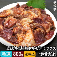 【送料込み】 和牛 ホルモン ミックス 味噌ダレ 800g │ 冷蔵 国産牛 国産 牛ホルモン ホルモン焼き テッ…
