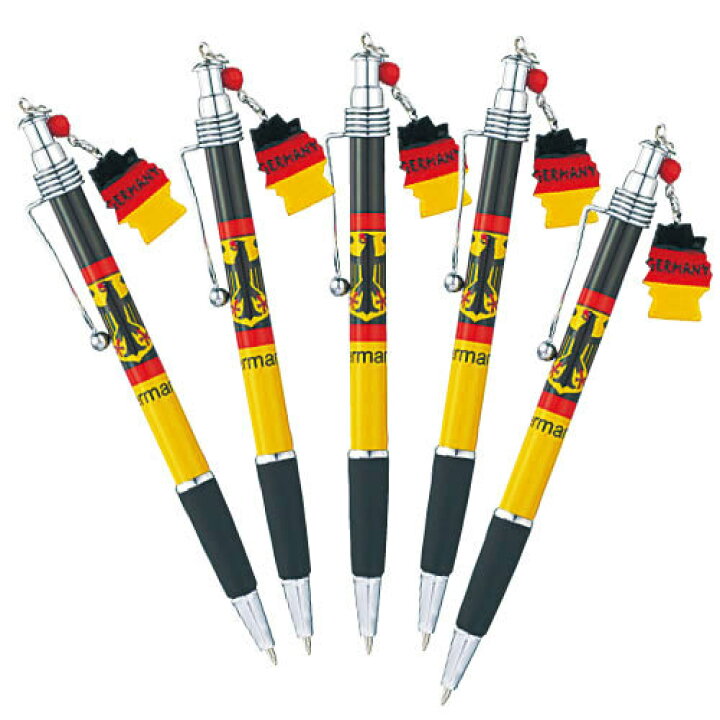 楽天市場】ドイツ 国旗ボールペン5本セット【ドイツ お土産】｜筆記具  