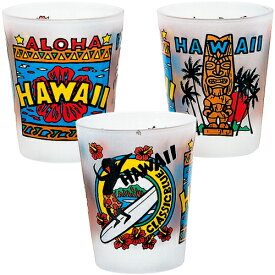 ハワイショットグラス3個セット【ハワイ お土産】｜グラス・食器 ハワイ 雑貨 ハワイ土産 おみやげ