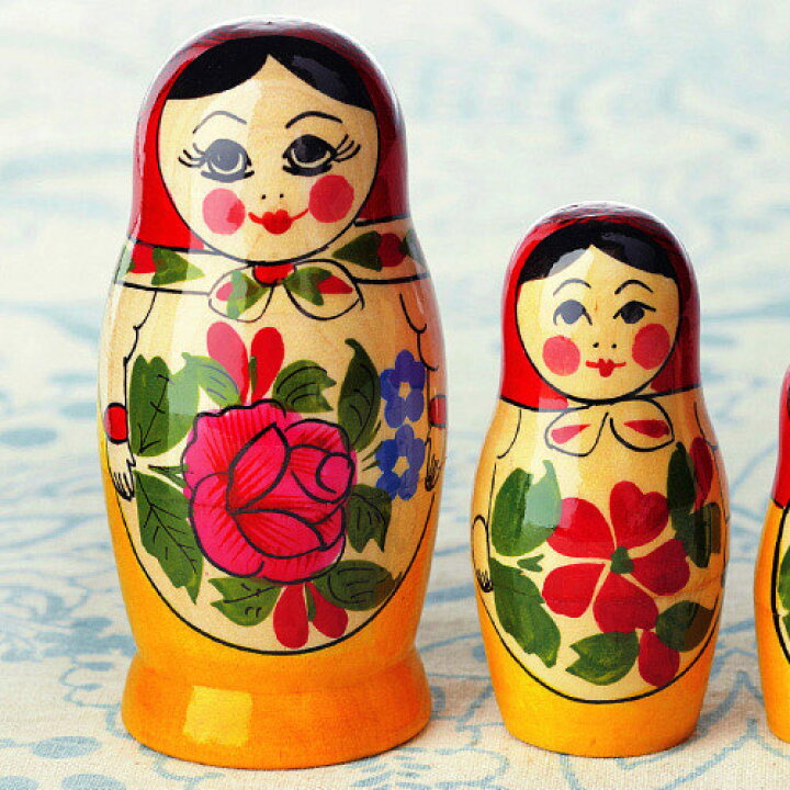 楽天市場】マトリョーシカ人形(5点セット)【ロシア お土産】｜ロシア 