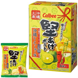 カルビー 堅あげポテト 沖縄シークヮーサー味 6袋入 沖縄土産 沖縄 Calbee | 沖縄お土産 おみやげ みやげ お菓子 おつまみ 銘菓 プレゼント ギフト 手土産 お返し 挨拶 お礼 帰省土産 お取り寄せ