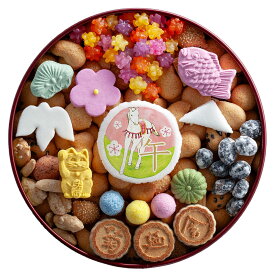 【冬季限定】銀座菊廼舎 冨貴寄　開運干支缶「午」 2026年 午年 馬 うま【東京 お土産】｜ふきよせ お取り寄せ おもたせ 手土産 ギフト お菓子 きくのや スイーツ お取り寄せグルメ