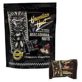ハワイアンホースト Hawaiian Host マカダミアナッツチョコTIKI スタンドバッグ9粒【ハワイ お土産】｜チョコレート お菓子 ハワイ チョコレート