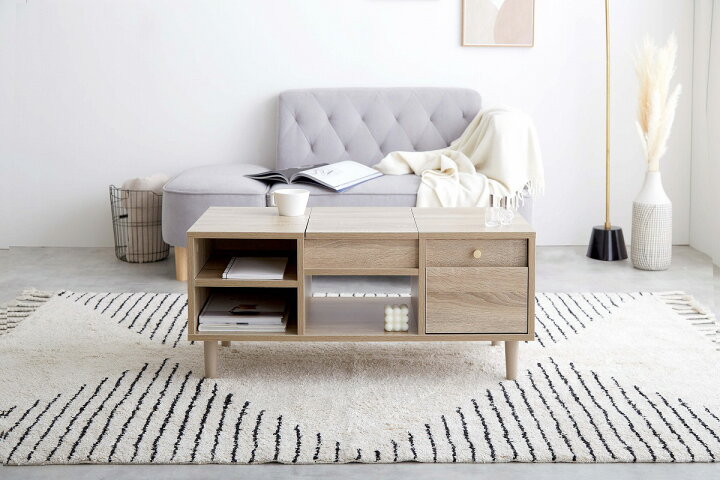 楽天市場】Charme ドレッサー テーブル ローテーブル おしゃれ 北欧 白 