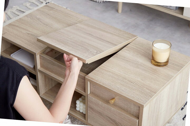 楽天市場】Charme ドレッサー テーブル ローテーブル おしゃれ 北欧 白 