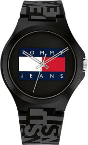 TOMMY HILFIGER トミーヒルフィガー 腕時計 1792043 メンズ ラバーバンド ブラック【並行輸入品】