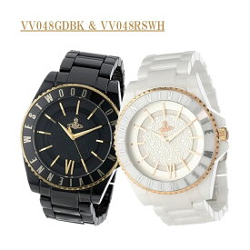 ヴィヴィアン ウエストウッド vivienne westwood 腕時計 ペアウォッチ 2本セット ブラック ホワイト ゴールド セラミック VV048GDBKRSWH【並行輸入品】