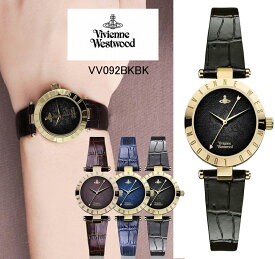Vivienne Westwood ヴィヴィアンウエストウッド レディース【VV092BKBK】ブラック×ゴールド/ブラックレザー【オリジナル紙袋付き】【並行輸入品】