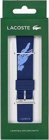 LACOSTE★ロゴ入り アップルウォッチ ラバー 交換バンド 42mm 44mm ブルー2050017 Apple Watch【並行輸入品】