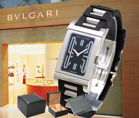 BVLGARI ブルガリ 腕時計 レッタンゴロ ラバーブレス RT39SV レディース-新品