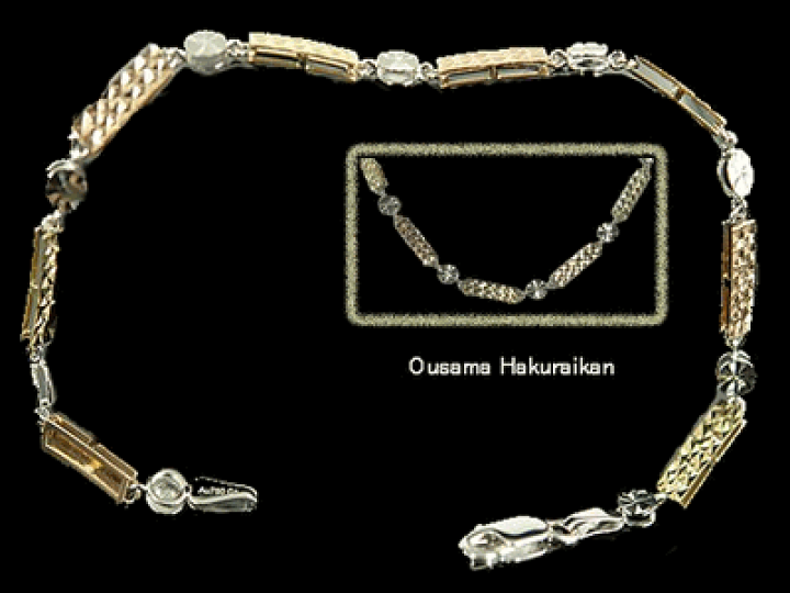 750 italy k18 ネックレス、ブレスレット