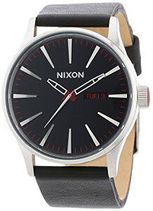 NIXON jN\ rv SENTRY LEATHER Zg[U[ BLACK A105-000 Y