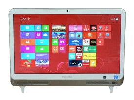 東芝 デスクトップパソコン 中古パソコン D712/V3H ホワイト デスクトップ 一体型 本体 Windows8 Celeron DVD 地デジ 4GB/500GB 送料無料 【中古】