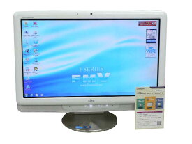 富士通 デスクトップパソコン 中古パソコン F/E60 ホワイト デスクトップ 一体型 本体 Windows7 Core 2 Duo DVD 4GB/500GB 送料無料 【中古】