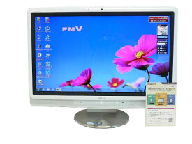 液晶一体型 Windows7 デスクトップパソコン 中古パソコン 富士通 Celeron DVD 地デジ 4GB/500GB 送料無料 【中古】