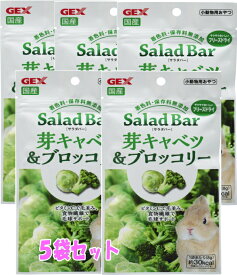 風味・栄養まるごとフリーズドライ！SaladBarサラダバー国産　芽キャベツ＆ブロッコリー8g（5袋セット）[GEX]