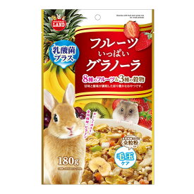 うさぎ・モルモット・ハムスターなどの小動物用おやつ！フルーツいっぱいグラノーラ 180g＋20g[マルカン]