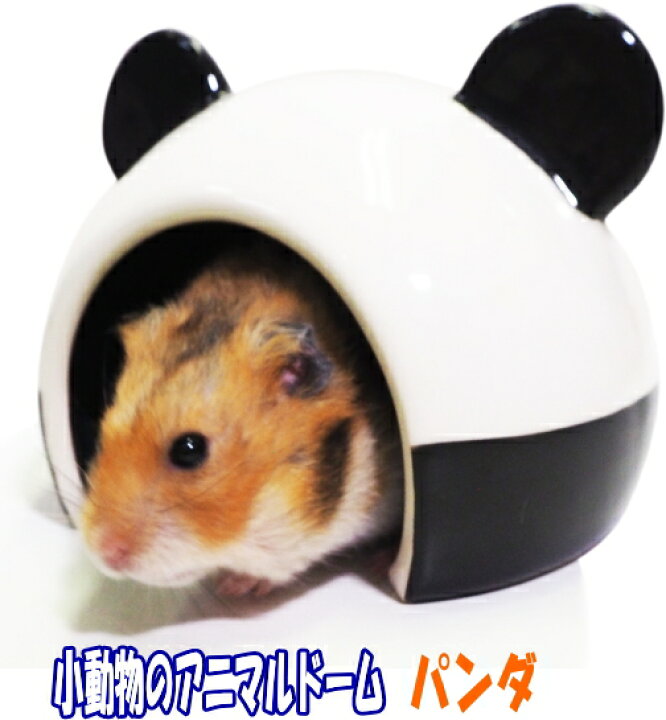 楽天市場 レインボー ハムスター デグー用陶器製ハウス小動物のアニマルドーム パンダ E ペット屋さん