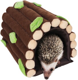 小動物用トンネル型ハウスみんなのトンネル丸太　レインボー