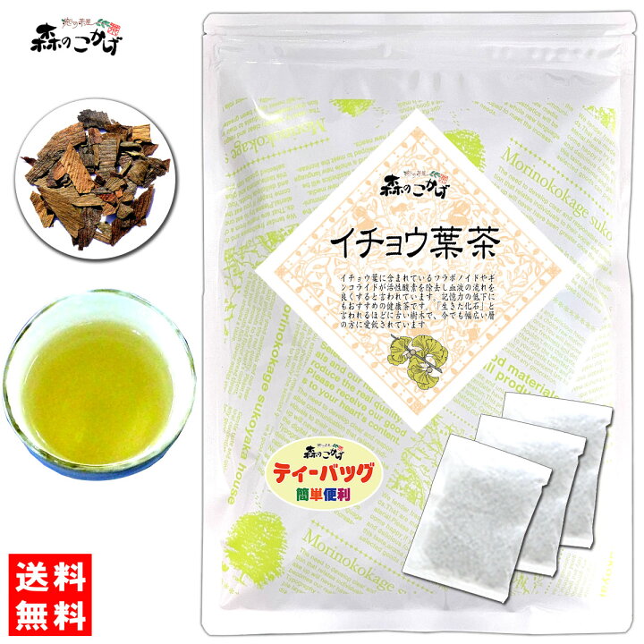 楽天市場 6 送料無料 イチョウ葉茶 3g 40p ティーバッグ 銀杏茶 100 銀杏葉茶 いちょう葉 いちょうはちゃ ティーパック 残留農薬検査済み 北海道 沖縄 離島も無料配送可 森のこかげ 健やかハウス E Picot いーぴこっと楽天市場店