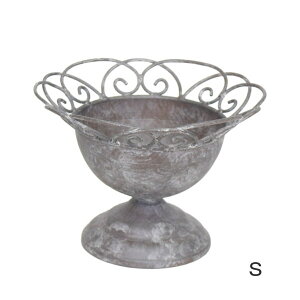 【あす楽】 プランター フローラルカップS 6138 村田屋産業 おしゃれ スタンド ガーデニング 寄せ植え ポット 鉢 アイアン フラワースタンド 花台 鉢置き 室内 屋外 花 観葉植物 鉢カバー 卓上