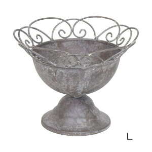 【あす楽】 プランター フローラルカップL 6139 村田屋産業 おしゃれ スタンド ガーデニング 寄せ植え ポット 鉢 アイアン フラワースタンド 花台 鉢置き 室内 屋外 花 観葉植物 鉢カバー 卓上