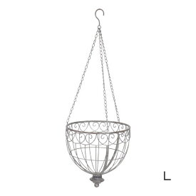 【あす楽】 ハンギングバスケット プランター おしゃれ 丸型 観葉植物 屋外 室内 ベランダ ハンギング バスケット プラントハンギングL 6140 村田屋産業 ガーデニング 寄せ植え 鉢カバー 吊り下げ かご ワイヤー アイアン 花 ガーデンオーナメント 庭 ガーデン シャビー