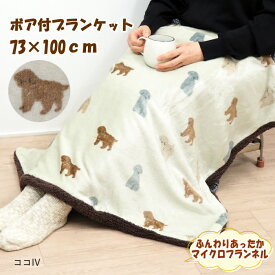 【あす楽】 ひざ掛け かわいい ブランケット 北欧 厚手 キャラクター おしゃれ もこもこ ボア付ブランケット 73×100cm 867031-GY フレンズヒル 膝掛け ハーフケット 冬 シマエナガ ネコ 猫 ふわふわ ボア付き マイクロファイバー 毛布 寝具 ベビーケット ハリネズミ 犬