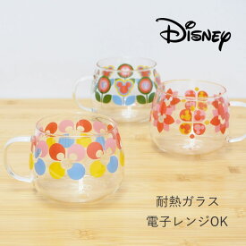 【あす楽】 マグカップ ガラス 耐熱 ディズニー 耐熱ガラスマグ 3304-31 三郷陶器 食器 おしゃれ カップ レンジ対応 かわいい キャラクター レトロ マグ コップ 電子レンジ 軽量 ミツマル ミッキー カラフル ギフト プレゼント 贈り物 ホット アイス
