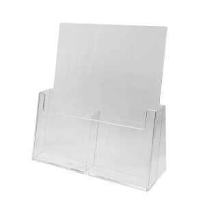 カタログホルダー A4三ツ折/A6/ハガキ兼用 2列1段 2C112 22314 【T048】【メーカー直送1】