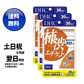 3個セット DHC 柿渋エチケット 30日分 サプリ 健康食品 体臭 ニオイ対策 送料無料