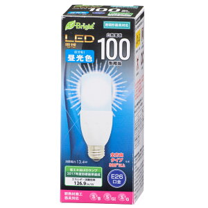 LED�d�� T�` E26 100W�`���� �����F �S���� �����Ή� �f�M�ގ{�H���Ή� �~���^�d���` E-Bright LDT13D-G IS20 06-3128 �I�[���d�@