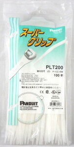 �����o���h ���b�N�^�C �p���h�E�C�b�g�X�[�p�[�O���b�v �����p �z���C�g 200mm 100�{ PLT200 14-2053