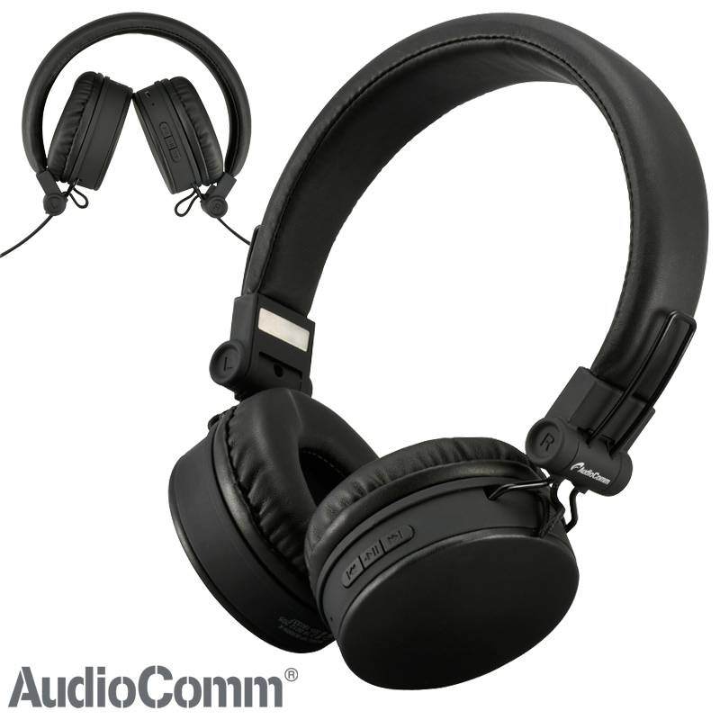 【楽天市場】AudioComm ワイヤレスヘッドホン ブラック_HP-W300N-K 03-2862 オーム電機 : e-プライス