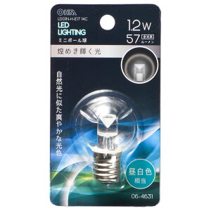 LED�d�� �~�j�{�[���d���` E17/1.2W �����F �N���A�bLDG1N-H-E17 14C 06-4631 OHM �I�[���d�@
