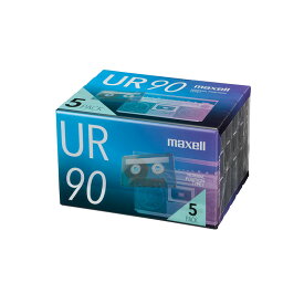 マクセル maxell カセットテープ UR 90分 5本パック｜UR-90N5P 17-5162