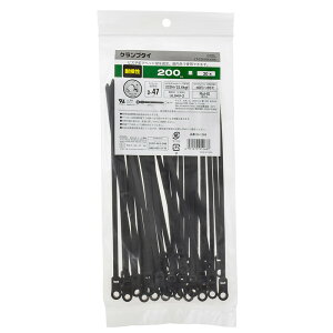 �����o���h ���O 200mm �N�����v�^�C �ό� ���b�N�^�C 30�{�� ���bLT-C200W30BK 09-1268 �I�[���d�@