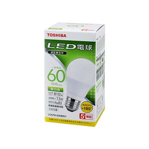 ���� LED�d�� ���� E26 60W ���� �����F ���`���Ή� ���̍L���� ��180�x 5�N�ۏ؁bLDA7N-G/K60V1R 16-0650