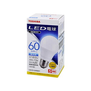  LEDd  E26 60W  F `Ή ̍L 180x 5Nۏ؁bLDA7D-G/K60V1R 16-0651