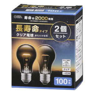 I[(OHM) NAd Md  2000 2  E26 100V 100W NA  Ȍ ʓd ΉbI[d@ LB-DL6695C-2PN 06-4757