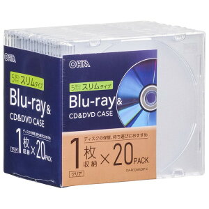 Blu-rayCDDVDP[X 5mmX^Cv 1[×20pbN NAbOA-RCD5M20P-C 01-7215 I[d@