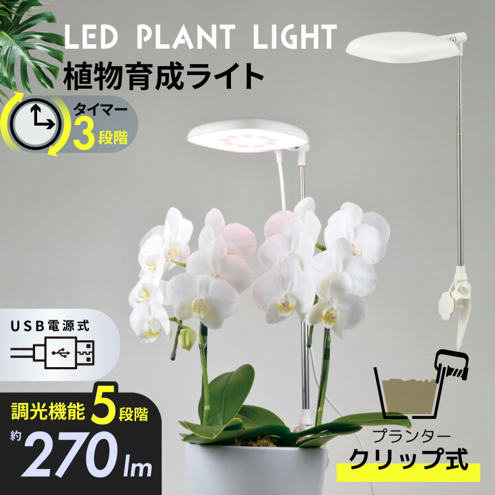楽天市場】植物育成ライト LED 室内 植物用ライト 日照不足解消 