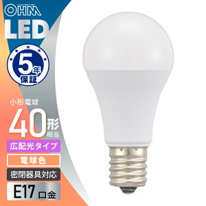 LED�d�����` E17 40�`���� �d���F�bLDA4L-G-E17 AG6 06-5539 �I�[���d�@