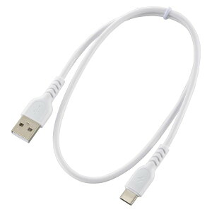 AudioComm USB-A to USB-C 0.5m USB2.0Ή [dP[u f[^]P[u usb-c usb type-c P[u typecP[u [dR[h f[^] ő480Mbps d3A ϋvOubV` zCg SMT-L05DAC-W 